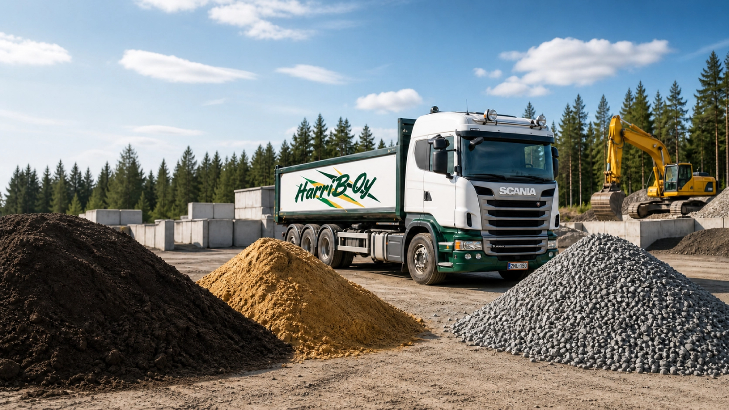 Soil material transport to nearby municipalities of Tampere
